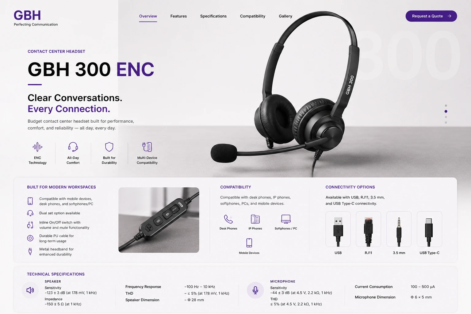 GBH AirF3 headset