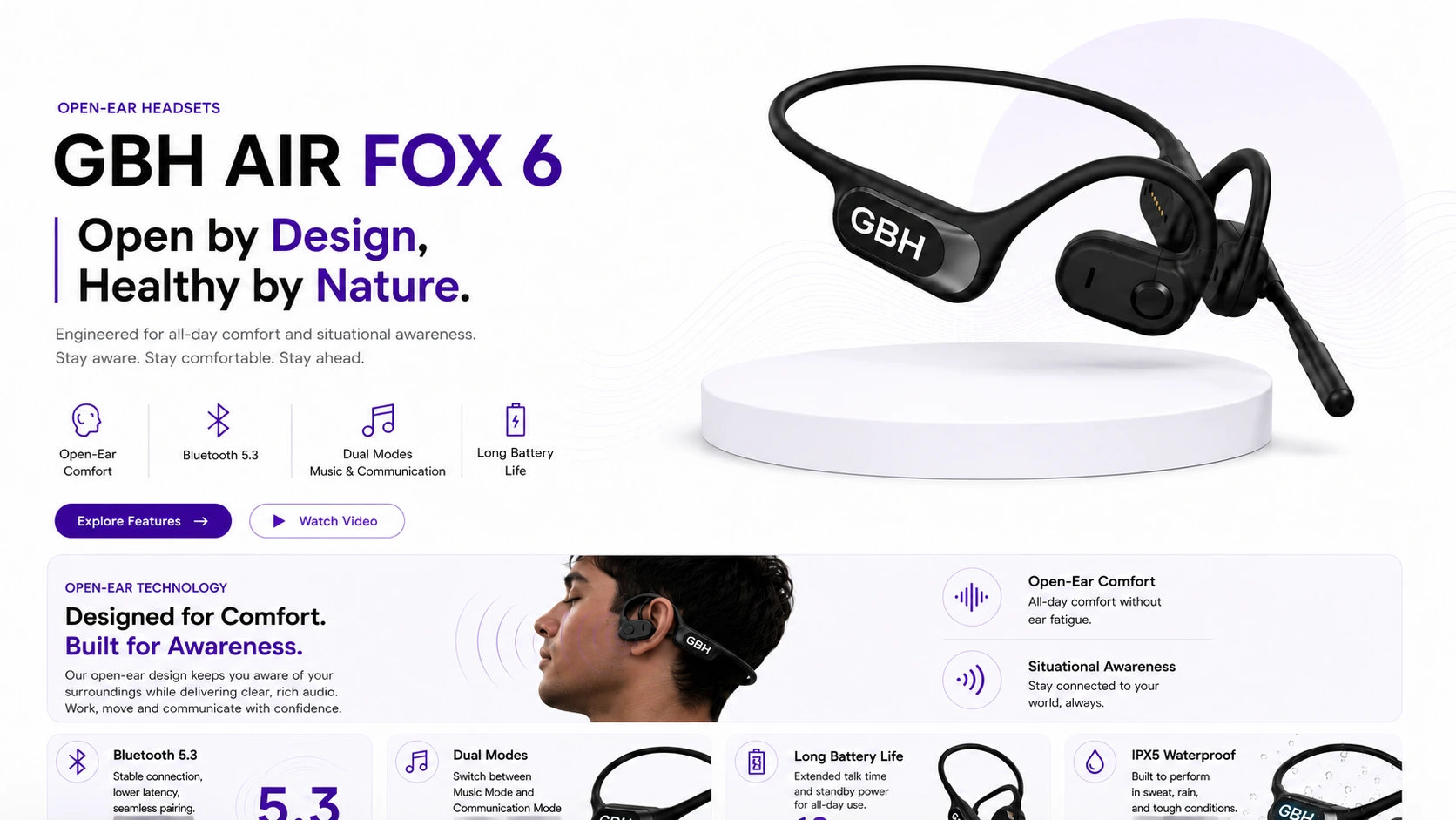 GBH OpenEar headset collection